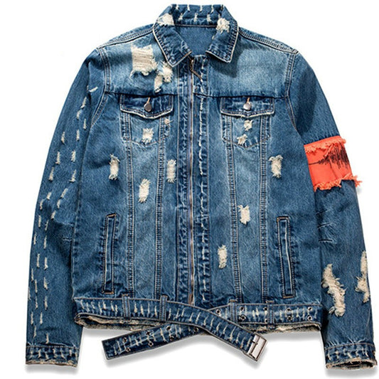 ripped jean jacket