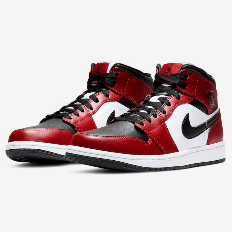Air Jordan 1 Mid Chicago Toe 2x pairs