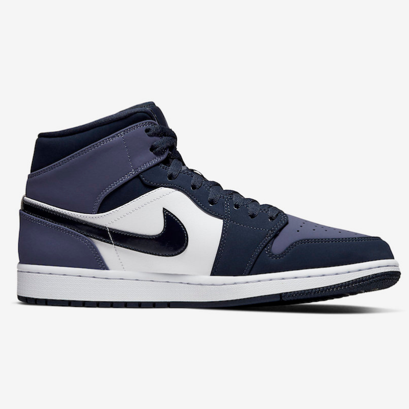 Air Jordan 1 Mid Obsidian Sanded Purple Right Side