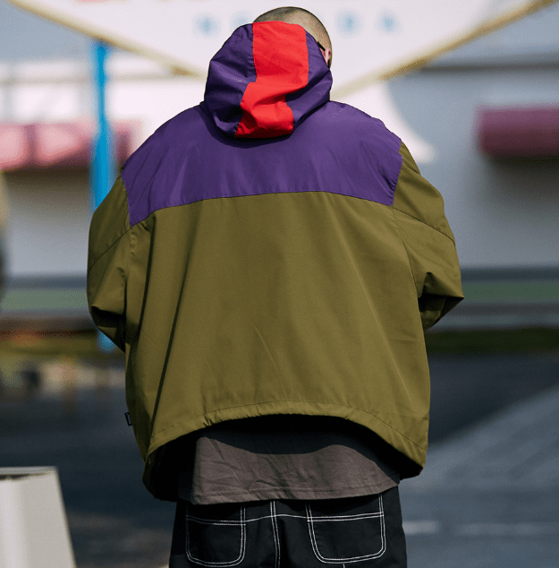 Skateboard Jacket - Streetwear mens jacket - Fashion-Hooded-Jackets-Men-2019-Color-Block-Zipper-Casual-Windbreaker-Hip-Hop-Streetwear-Harajuku - forstep style